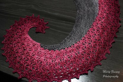 Dragon's Crescent Shawl