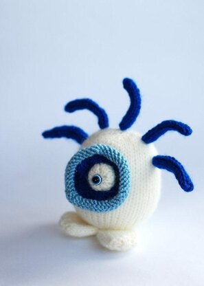 Blue eye sweet and funny monster