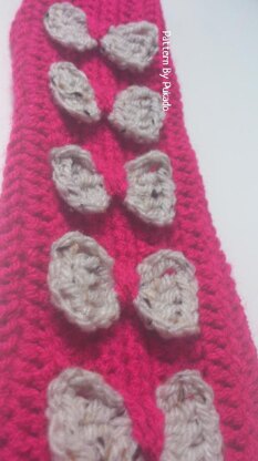 Puff Stitch Beret and Armwarmers Plussize