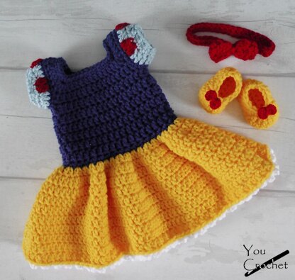 Snow white crochet dress sale