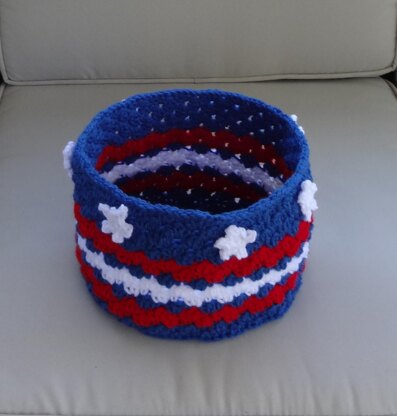 Stars and Stripes Large Basket