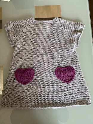 Baby dress in Patons Beehive Baby Sport