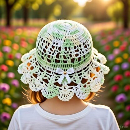 Easy Crochet Summer Hat Pattern – Cotton Sun Hat for Kids, Beginner-Friendly PDF