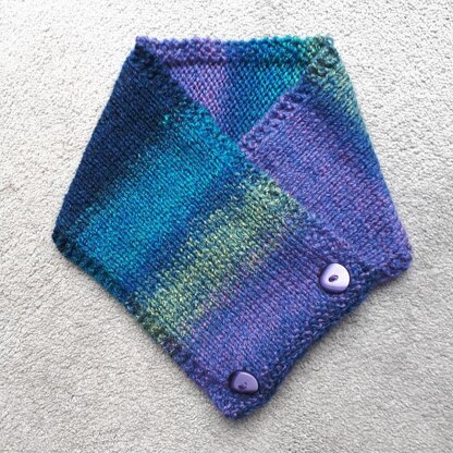 Jeweltone Buttoned Scarf