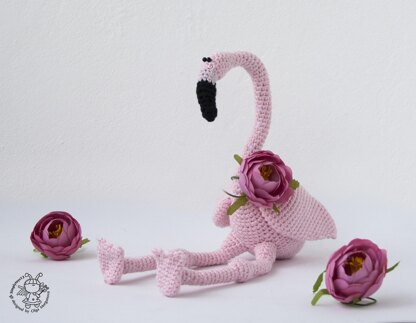 Small pink flamingo