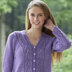 Clematis - Cardigan Knitting Pattern for Women in Tahki Yarns Kiawa