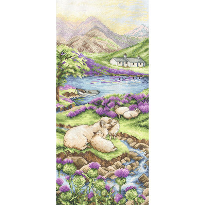 Anchor Highlands Landscape Cross Stitch Kit - 14cm x 32cm