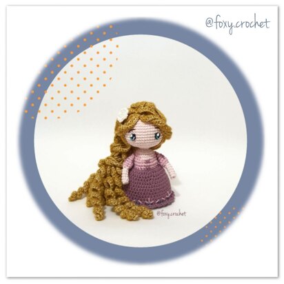 Rapunzel Princess Doll crochet amigurumi toy