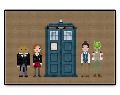 Twelfth Doctor's Companions - PDF Cross Stitch Pattern