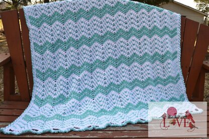 Strips of Chevron Blanket