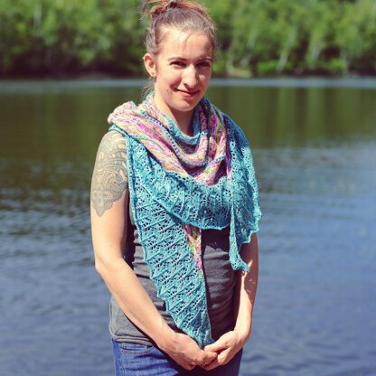 Cupcake Crescent Shawl