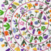 Round and Round the Garden Hand Embroidery Pattern