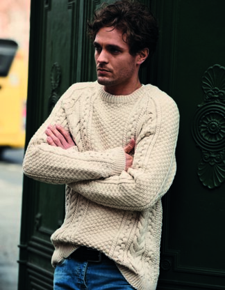 Cable Jumper in Rico Essentials Soft Merino Aran - 651 - Downloadable ...