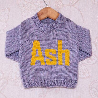 Intarsia - Ash Moniker Chart - Childrens Sweater
