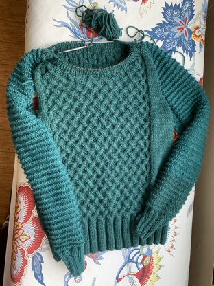 "Alva Jumper" - Sweater Knitting Pattern For Women in MillaMia Naturally Soft Aran
