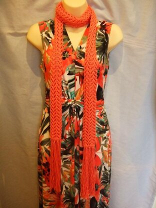 Long Lace Cotton Scarf