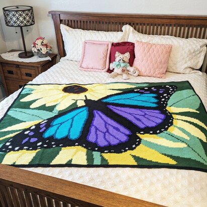 Majestic Butterfly Afghan