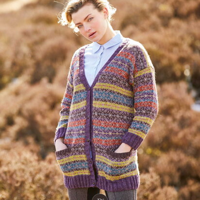 Ethel Cardigan in Rowan Felted Tweed DK (DE) - Downloadable PDF