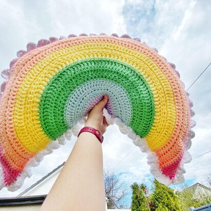 Happy Highland Rainbow Cushion