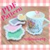 Snow Puff Pastel Coasters