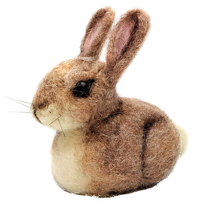 The Crafty Kit Company Baby Bunny Needle Felting Kit - 140 x 240 x 65mm