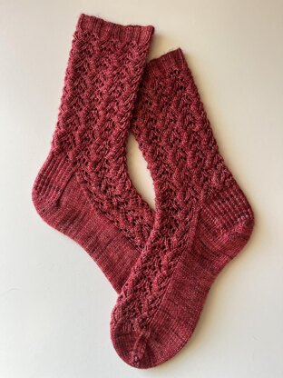 Flowering Quince Socks