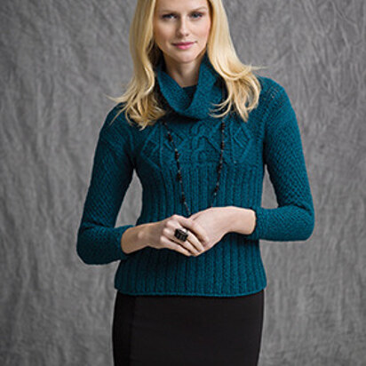 Cape Cod Fitted Pullover in Tahki Yarns Aria