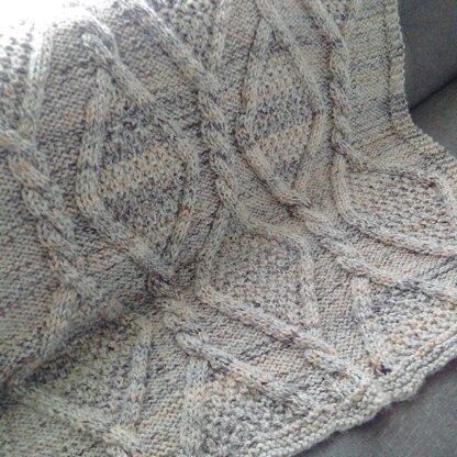 Diamonds-In-The-Rough Afghan
