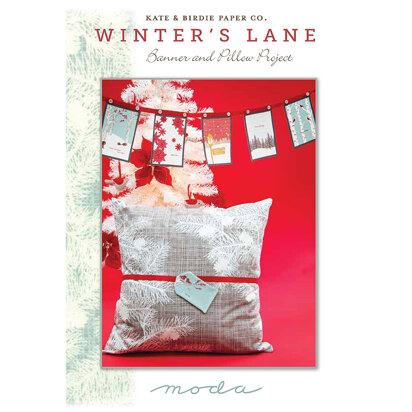 Moda Fabrics Winter's Lane Banner and Pillow - Downloadable PDF