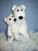 Toy knitting patterns - Knitted Polar bears, mother with cub, family toys