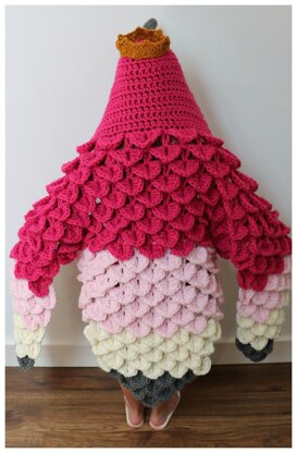 Hooded Flamingo Blanket Costume