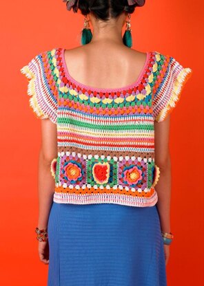 Paintbox Yarns Kahlo Crop Top PDF (Free)