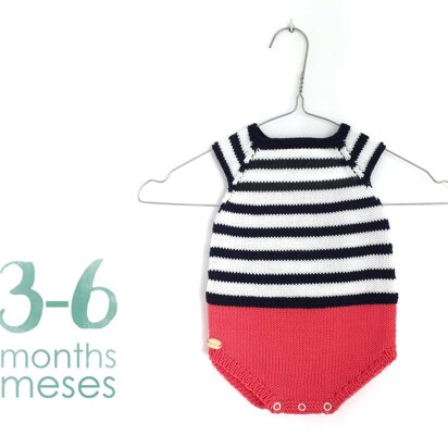 Size 3-6 months - Sailor Baby Romper