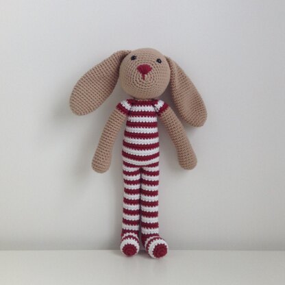 SOCK RABBIT in pyjamas