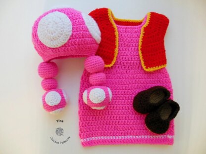 Toadette Baby Costume