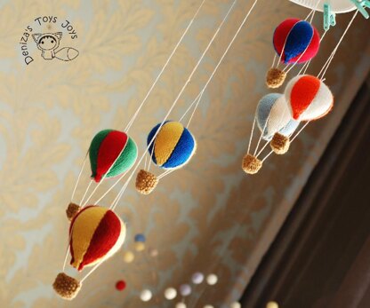 Baby Mobile, Hot Air Balloon Nursery Decor