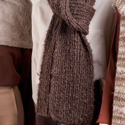 Callie Scarf in Rowan Merino Aria & Soft Boucle - Downloadable PDF