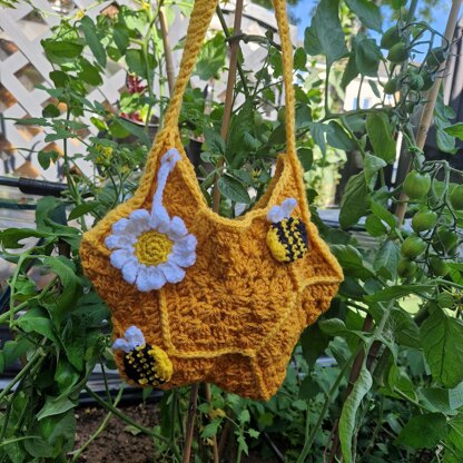 Honeycomb and Bee Bag
