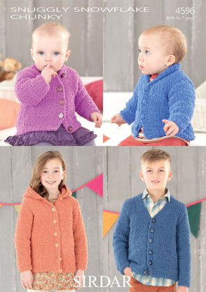 Babies and Children's Cardigans in Sirdar Snuggly Snowflake Chunky - 4596 - Downloadable PDF