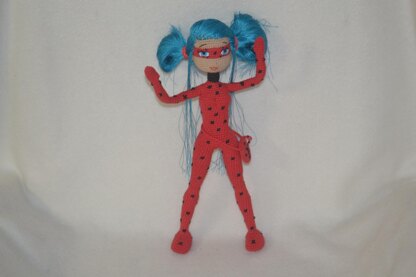 Crochet Pattern Ladybug Amigurumi doll