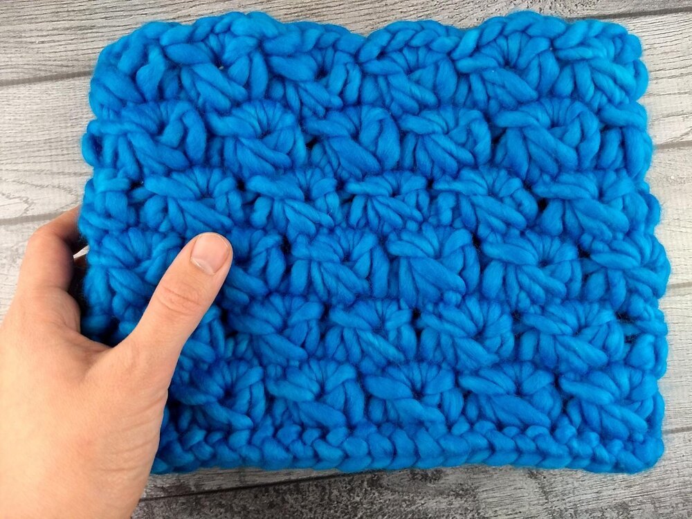 Broomstick knitting online blanket