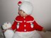 Christmas Snowman Newborn/ 0-3 Month Baby & Reborn Doll 5pc Set Cardigan Leggings Hat Bootees Toy Knitting Pattern