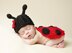 Newborn Ladybug Hat and Bottom Cover