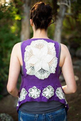 Sun Struck Boho Vest ~ Knit Version