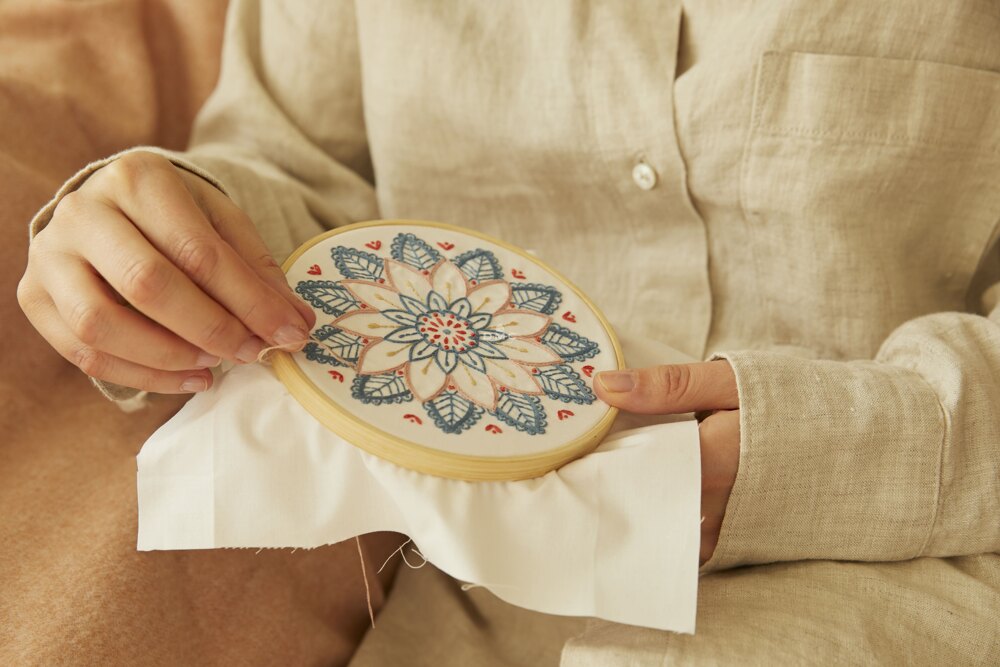 DMC Mindful Making: The Mindful Mandala Embroidery Duo Kit