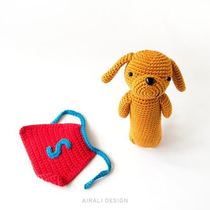 Super Sausage, amigurumi dog