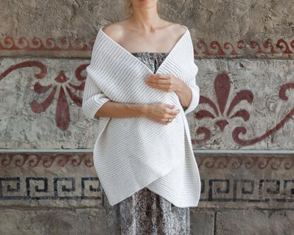 Knitting Pattern Winter Merino Wool Bridal Shawl
