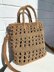 Twisted raffia Tote bag