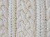 Aran Baby Car Seat Blanket