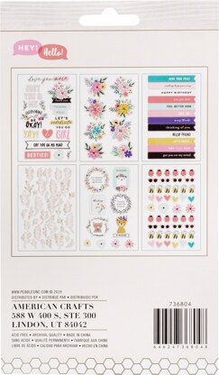 American Crafts Jen Hadfield Hey, Hello Sticker Book - 620768